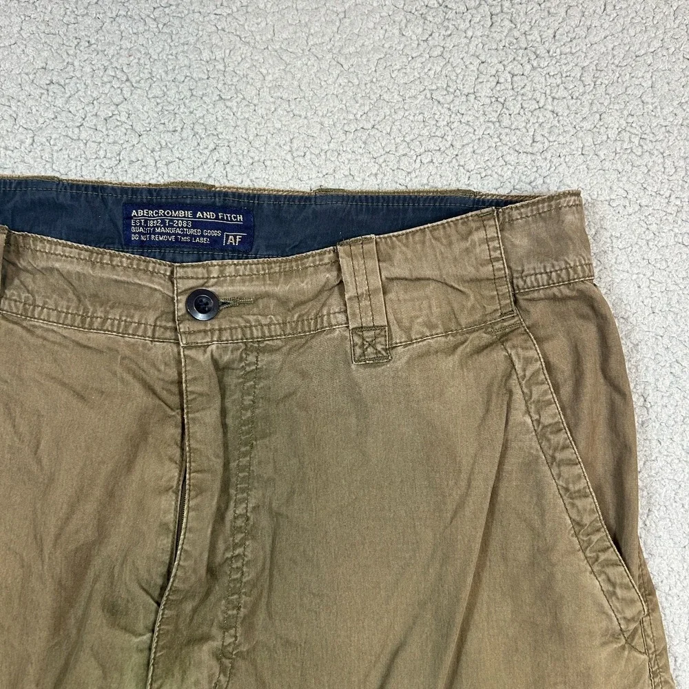 Vintage Abercrombie and Fitch Heavy Cargo Pants Mens L Baggy Utility Convertible